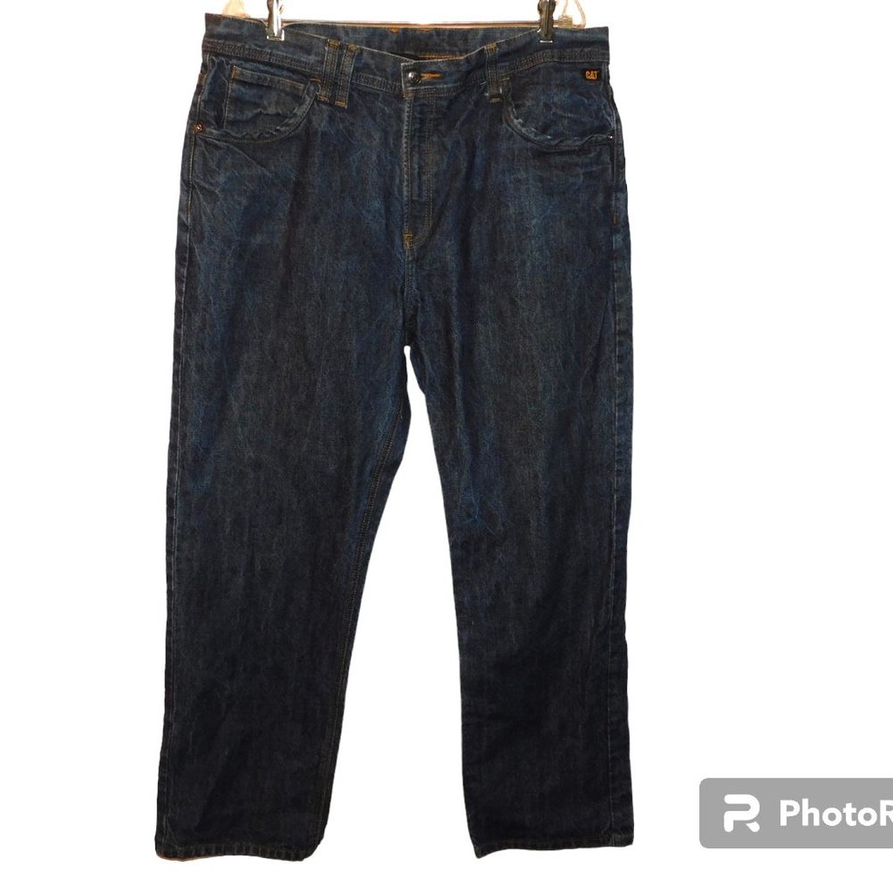 Caterpillar Heavyweight Denim Work Jeans Size 38 Waist 32 Length